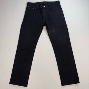 Nudie Jeans Thin Finn Jeans Men's 30x26* Dry Cold Black Slim Straight‎ Stretch